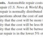 Typical car truck repair costs by component
