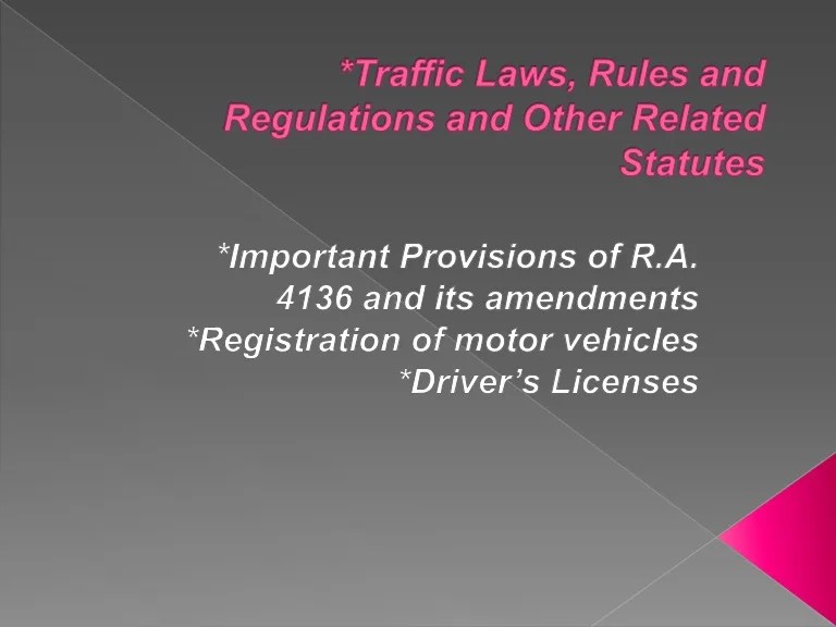 Understanding different traffic laws and regulations