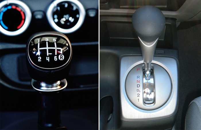 Differences in car performance between manual and automatic transmissions