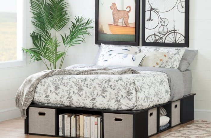 Small bedroom furniture with underbed storage